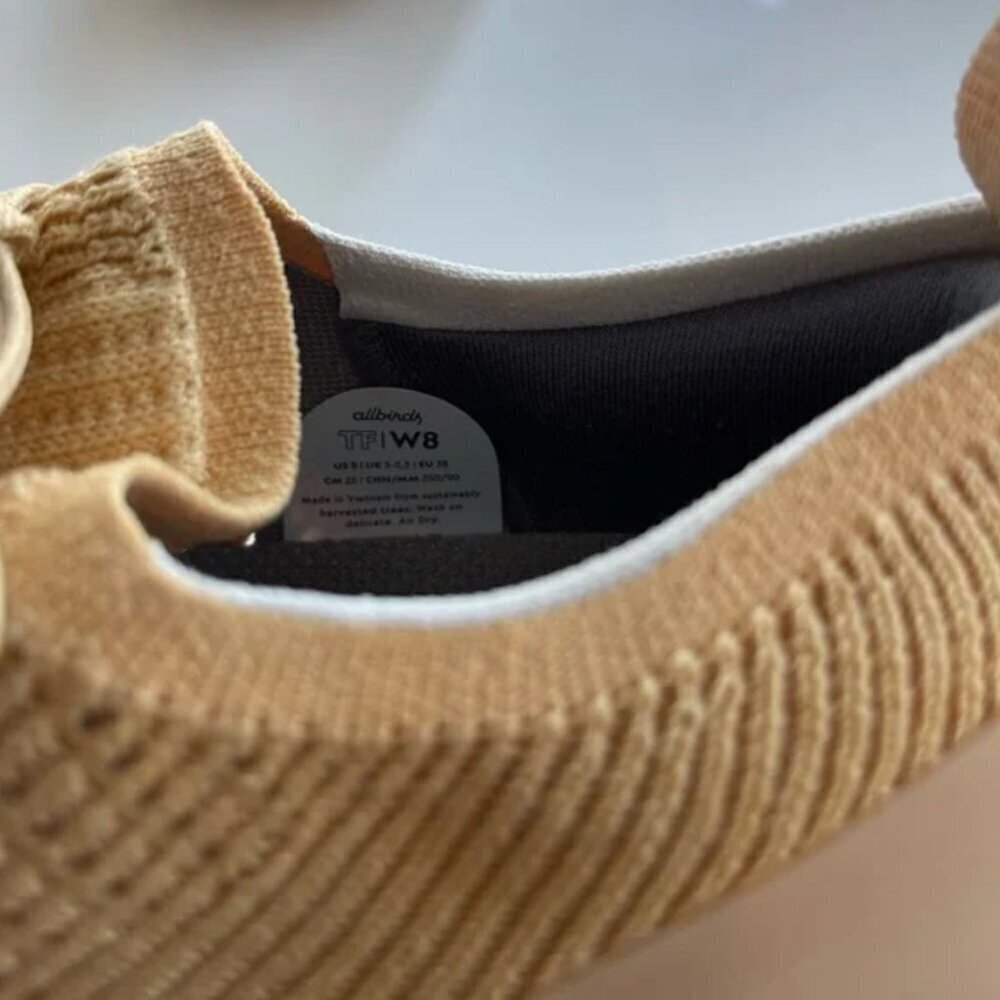 Allbirds Tree Flyers Sneakers Women's 8 Lux Beige Special Edition Blizzard Sole - Picture 6 of 8